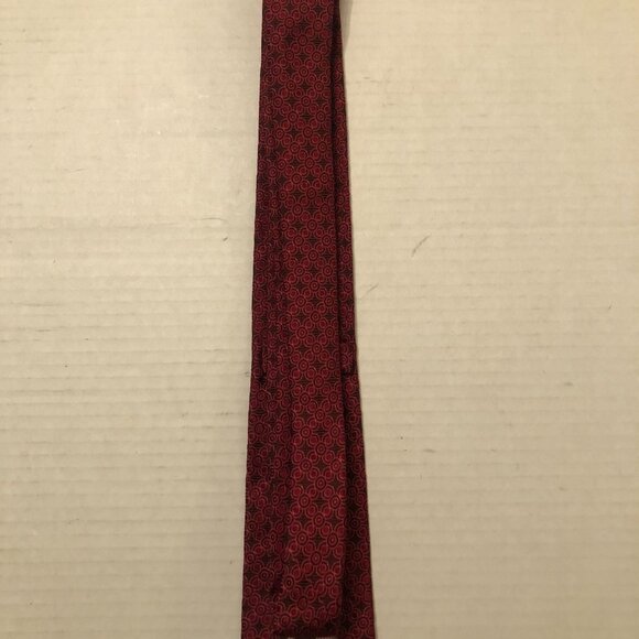 Pink men\'s new red 100%silk tie  2 1/2\